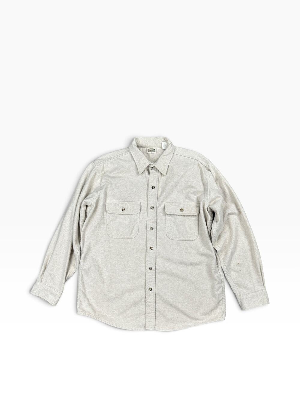 FiveBrother Vintage Made in USA Brawny Flannel Long Sleeve Shirt — Size Large